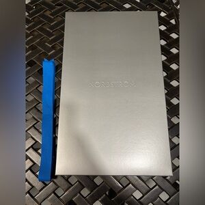 Nordstrom Silver Box with Blue Ribbon